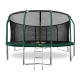 Батут премиум ARLAND 10FT с внутренней страховочной сеткой и лестницей (Dark green)
